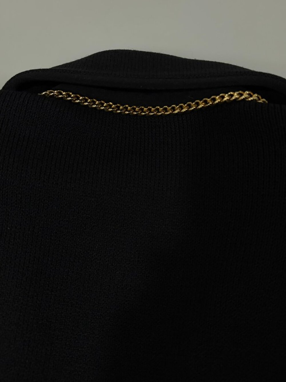 St John Collection Marie Gray 12 Black Double-Breasted Santana Knit Wool Blazer - Picture 8 of 9